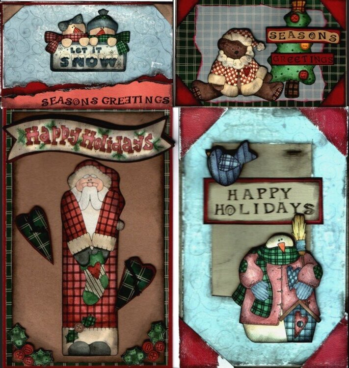 Christmas Cards using Beary Patch collection