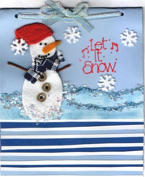 Mini Flip Book with Snowman