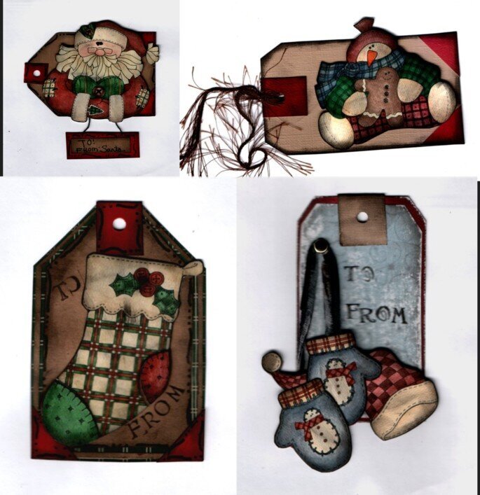 Christmas Tags using Beary Patch Collection
