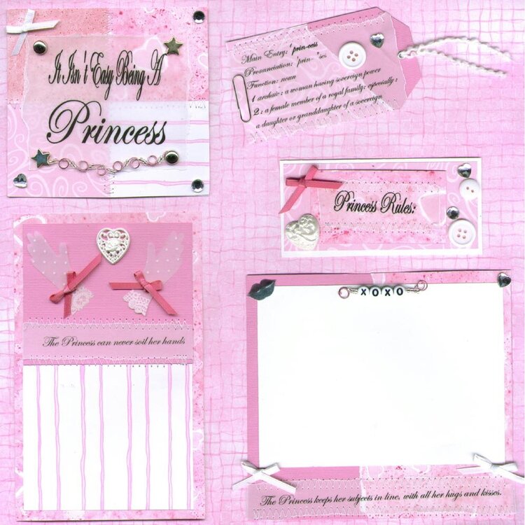 Princess Paper Piecing Ebay 10 pc set *Very Girlie*