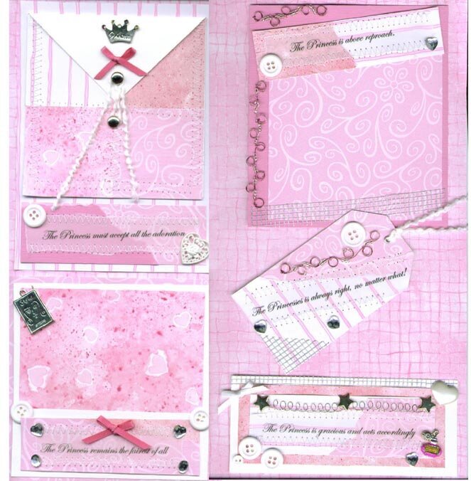 Princess Paper Piecing Ebay 10 pc set pg 2  *Very Girlie*