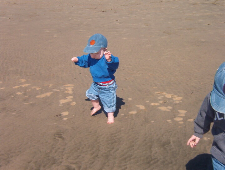 First Steps on the Beach
