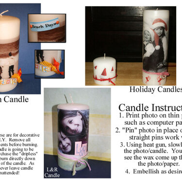 Photo Candles - easy gift idea
