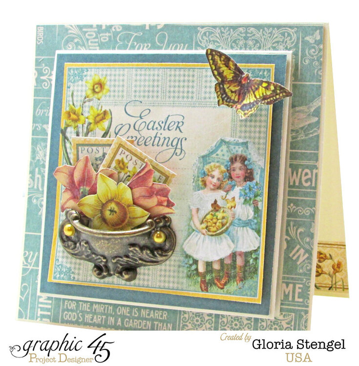 Graphic 45 Time To Flourish April Card 2