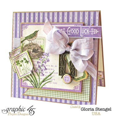 Graphic 45 Time To Flourish March Card 1