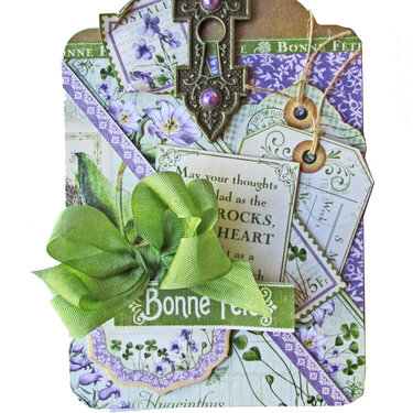 Graphic 45 Time To Flourish March Tag 1