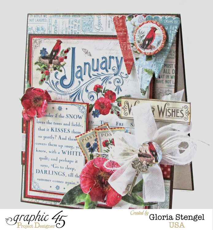 Graphic 45 Time To Flourish January Card 2