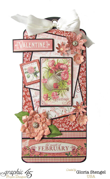 Graphic 45 Time To Flourish February Tag 1