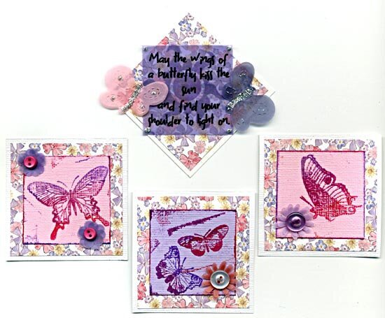 Butterfly deco squares