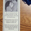 Our wedding thank you bookmark
