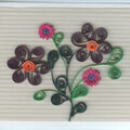 My first quilling greeting card