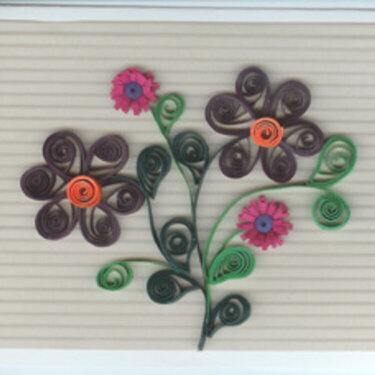 My first quilling greeting card