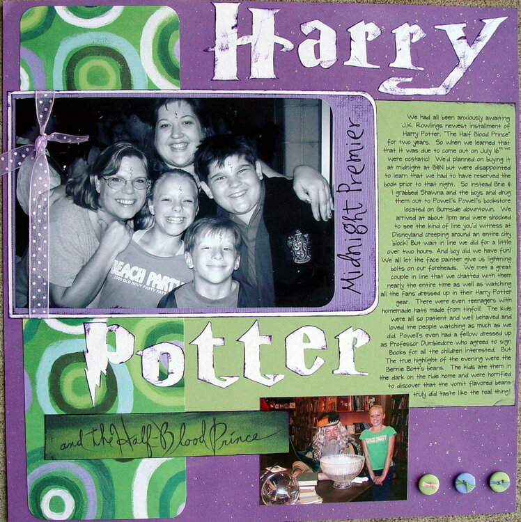 Harry Potter/Green &amp; Purple Challenge