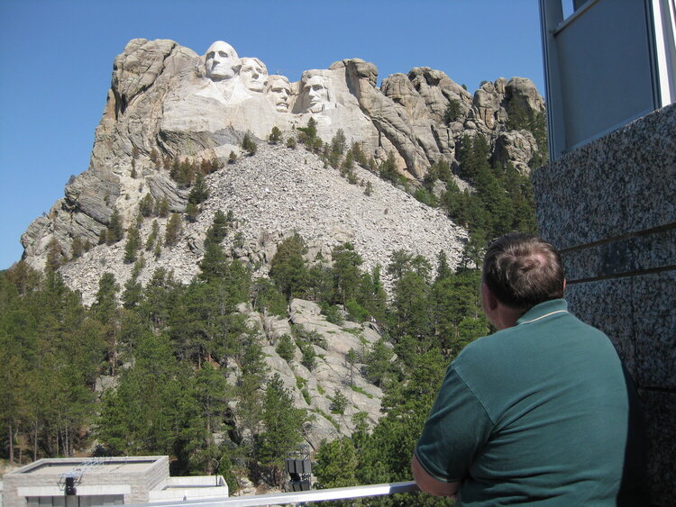 Gary at Mt Rushmore in South Dakota