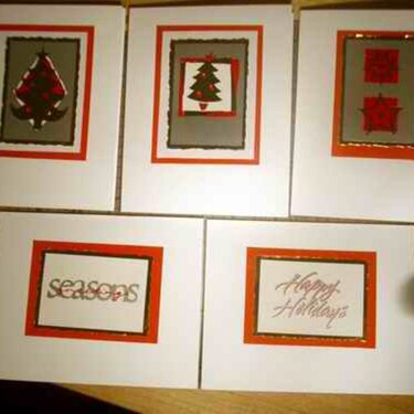 Set of Christmas Cards from gift tags