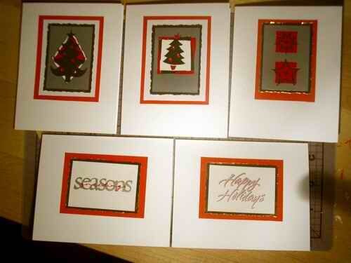 Set of Christmas Cards from gift tags