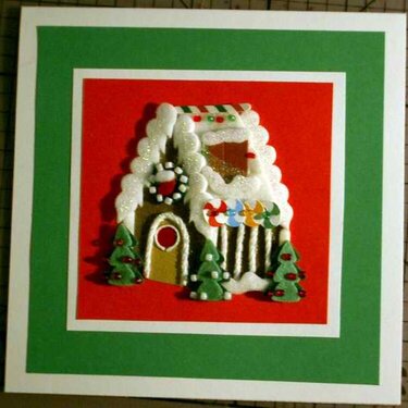 gingerbread house christmas card