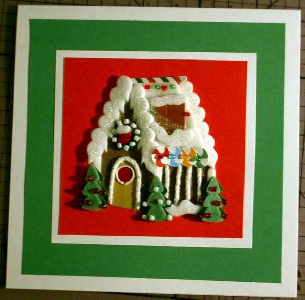 gingerbread house christmas card