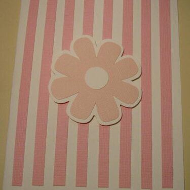Striped Flower Card