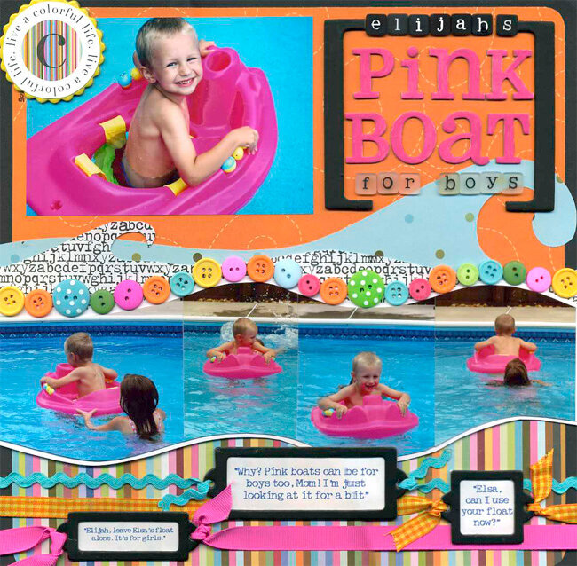 Elijah&#039;s Pink Boat (for boys)