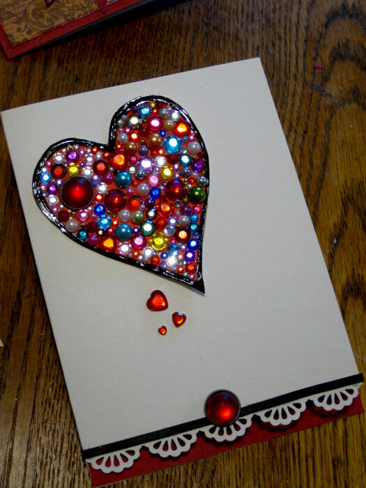 sparkly Valentine card