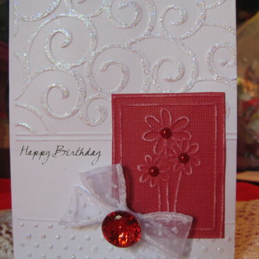 Happy Birthday card - Sizzix texture boutique
