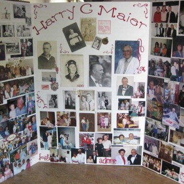 Memory board for Dad