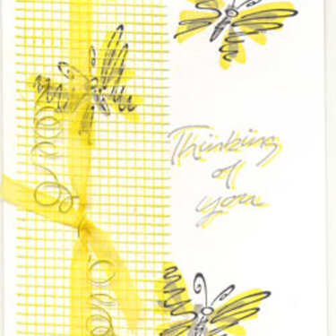 Butterfly stamped card