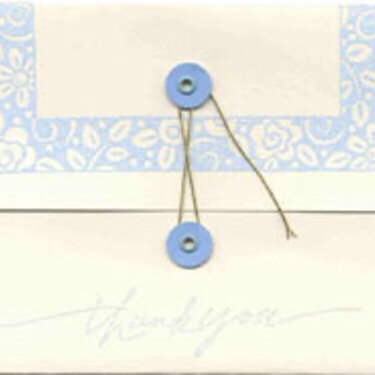 Embossed Thank You