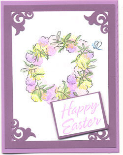 Tapestry Wreath Card