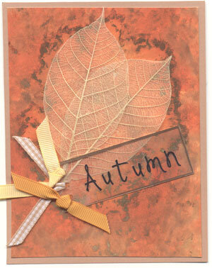 Autumn note card