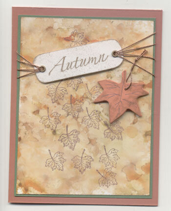 Autumn note card