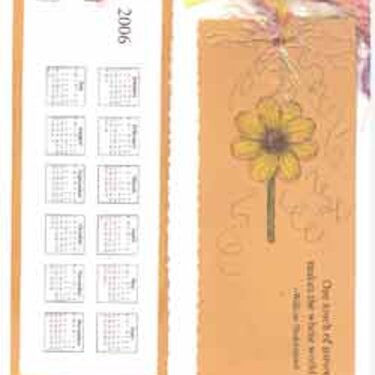 Bookmark w/ calendar