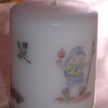 Boy Scout Candle