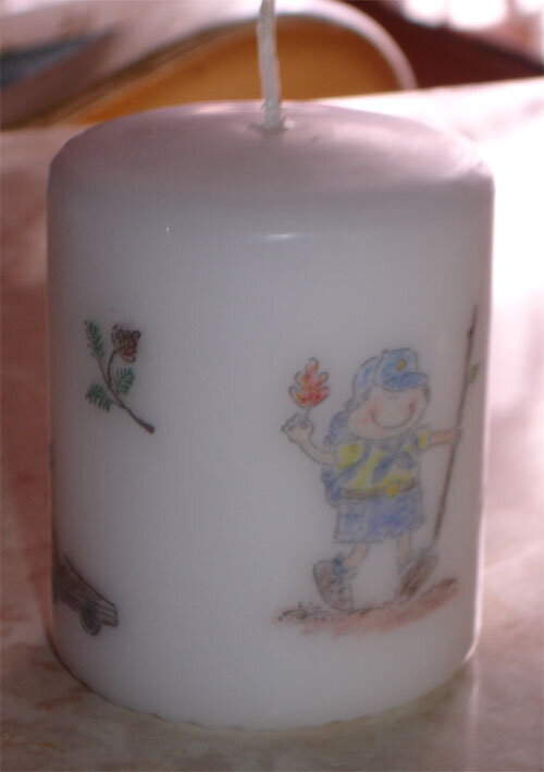 Boy Scout Candle