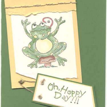 Frog Note Card
