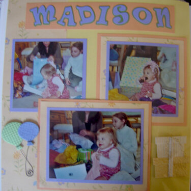 Maddison&#039;s 1st B-Day Left