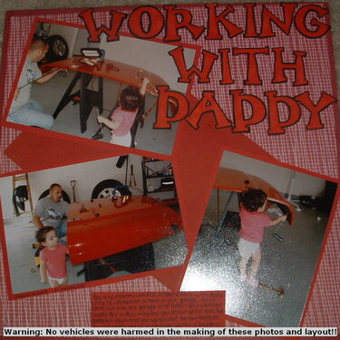 Working with Daddy!