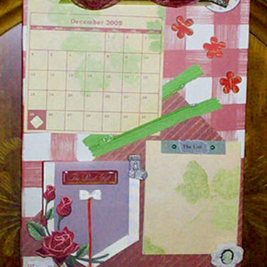 Altered Christmas Clipboard