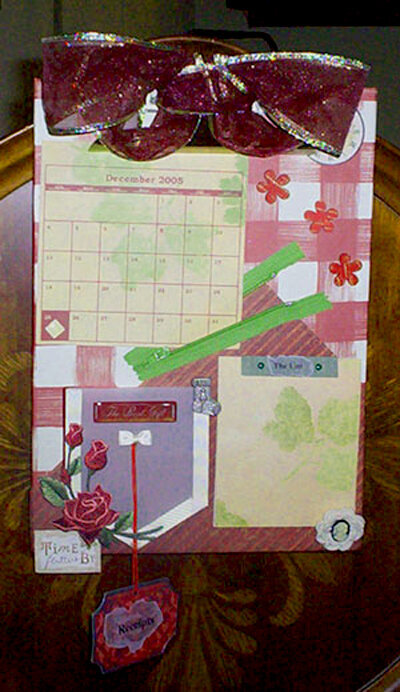 Altered Christmas Clipboard