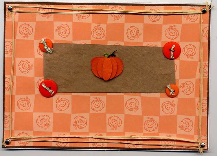 Pumpkin Halloween card