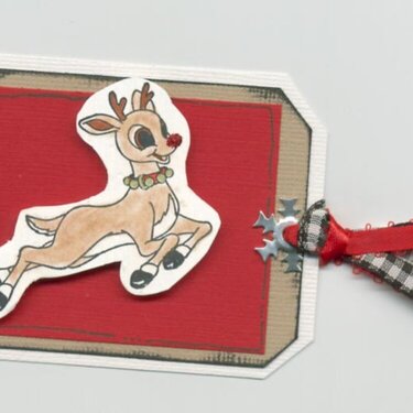 Rudolph Tag for Classic Christmas