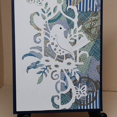 Creative Expressions Bluebird Edger & Serendipity Background