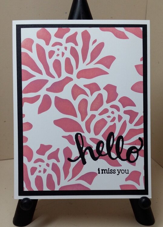 Donna Donney Peonies Stencil &amp; Distress Oxide Inks