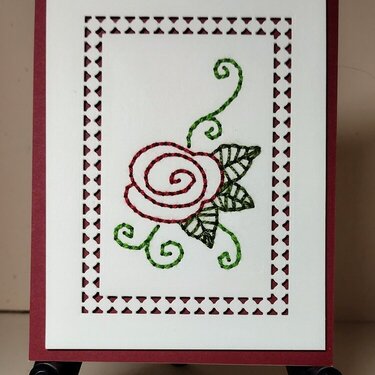 Marianne Design Corner Stitched Rose