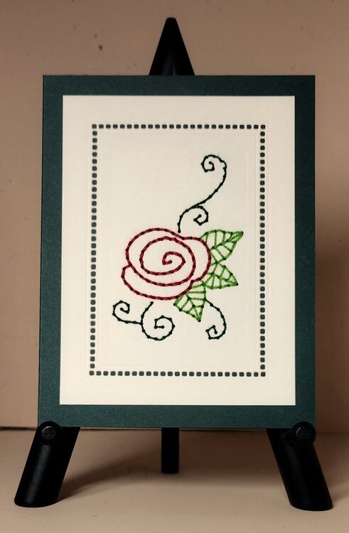 Marianne Design Corner Stitched Rose