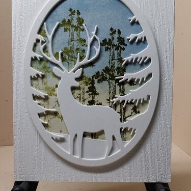 Memory Box Grand Stag Oval Frame Die