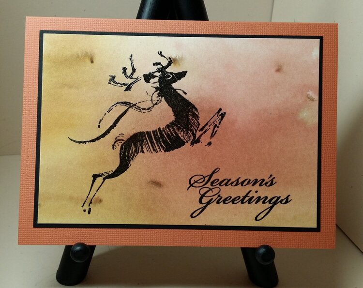 Penny Black Leaping Deer