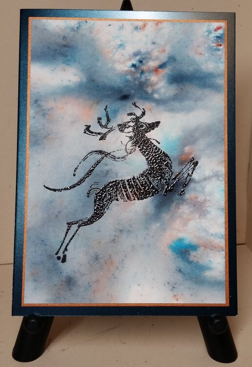 Penny Black Leaping Deer