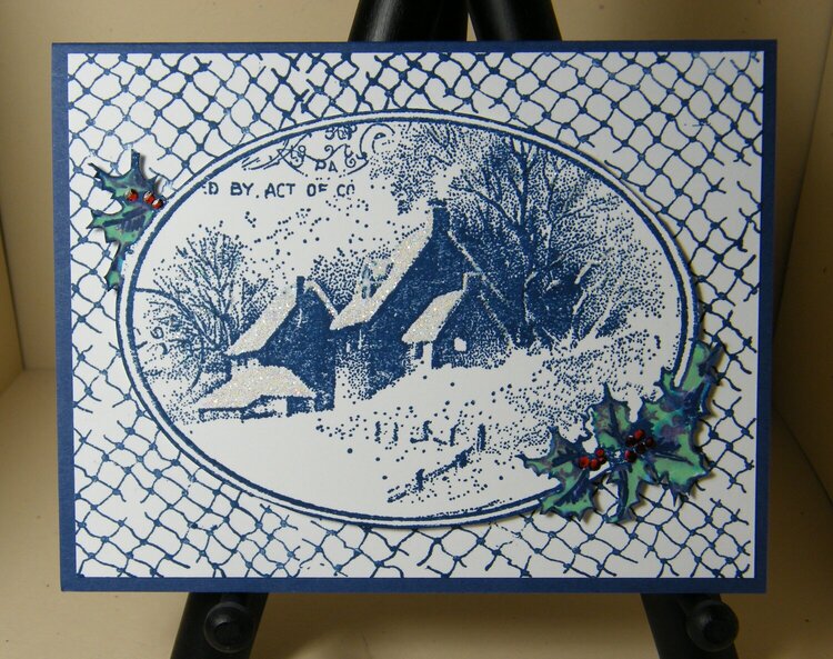 Stampendous Snow Postcard